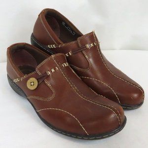Clarks Dress Brown Leather Shoes Sz. 8.5M